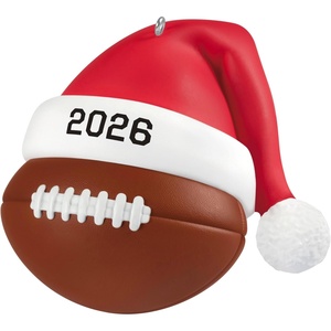 Hallmark Keepsake Christmas Ornament, Football Star 2025, Gifts for Sports Fans(2026 Football Star)