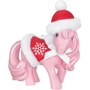 Hallmark Keepsake Christmas Ornament, Hasbro Festive Furby, Nostalgia Gifts(Winter Chic Cotton Candy)
