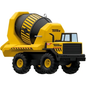Hallmark Keepsake Christmas Ornament, Hasbro Tonka Road Grader, Metal, Gifts for Kids(Tonka Mighty Cement Mixer)