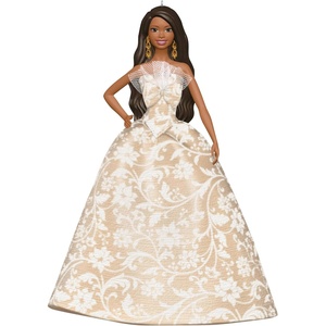 Hallmark Keepsake Christmas Ornament, Holiday Barbie, Gifts for Barbie Fans(2025 Black Holiday Barbie)
