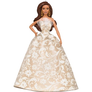 Hallmark Keepsake Christmas Ornament, Holiday Barbie, Gifts for Barbie Fans(2025 Latina Holiday Barbie)