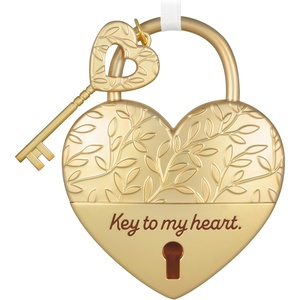 Hallmark Keepsake Christmas Ornament, Key to My Heart, Metal, Gifts for Couples(Key to my Heart)