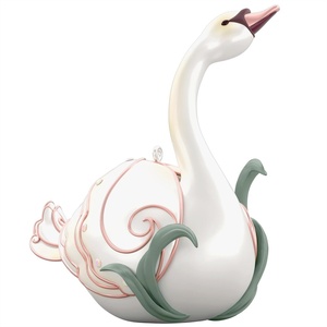 Hallmark Keepsake Christmas Ornament, Marjolein Bastin Charming Cardinals, Papercraft, Gifts for Nature Lovers(Mute Swan)