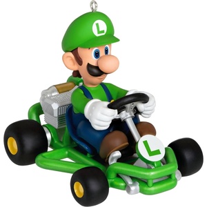 Hallmark Keepsake Christmas Ornament, Nintendo Mario Kart Luigi, Gifts for Gamers(Mario Kart Luigi)
