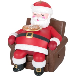 Hallmark Keepsake Christmas Ornament, Rockin’ Window Shopping 2025 Musical with Light and Motion, Snowman Collectors Gifts(Snoring Santa)
