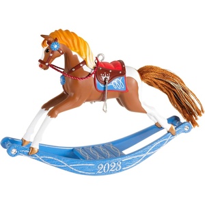 Hallmark Keepsake Christmas Ornament, Rocking Horse Memories 2025, Gifts for Christmas Lovers(2023 Rocking Horse)