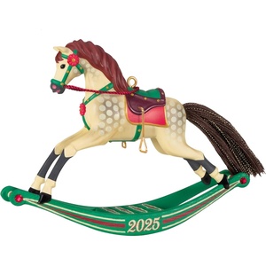 Hallmark Keepsake Christmas Ornament, Rocking Horse Memories 2025, Gifts for Christmas Lovers(2025 Rocking Horse)