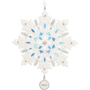Hallmark Keepsake Christmas Ornament, Snowflake 2025, Porcelain, Snowflake Gifts(2023 Snowflake)