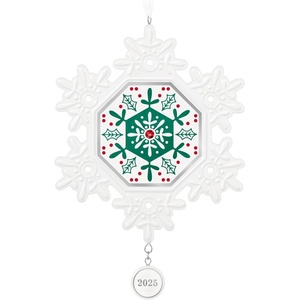 Hallmark Keepsake Christmas Ornament, Snowflake 2025, Porcelain, Snowflake Gifts(2025 Snowflake)