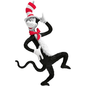 Hallmark Keepsake Christmas Ornaments 2024, Dr. Seuss’s The Cat in the Hat Thing One and Thing Two, Set of 2, Gifts for Dr. Seuss Fans(2026 Clever Cat)