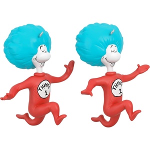 Hallmark Keepsake Christmas Ornaments 2024, Dr. Seuss’s The Cat in the Hat Thing One and Thing Two, Set of 2, Gifts for Dr. Seuss Fans(Thing One and Thing Two)