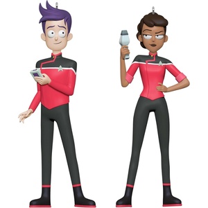 Hallmark Keepsake Christmas Ornaments, Star Trek: Lower Decks Ensigns Beckett Mariner and Bradward Boimler, Set of 2, Gifts for Trekkies(Ensigns Beckett Mariner and Bradward Boimler)