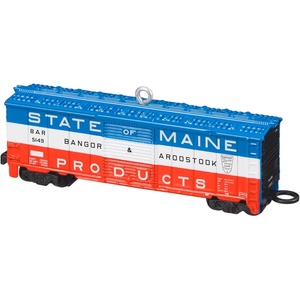 Hallmark Keepsake Christmas Tabletop Decoration, Lionel Trains Lionelville with Light, Sound and Motion, Gifts for Train Lovers(2026 Lionel Bangor)