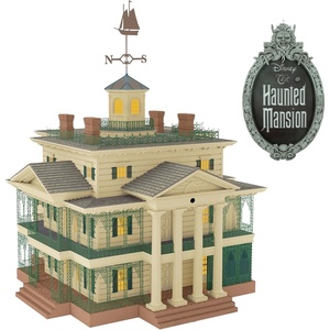 Hallmark Keepsake Christmas Tree Topper, Disney The Haunted Mansion Collection Disneyland Manor with Light and Sound, Gifts for Disney Fans