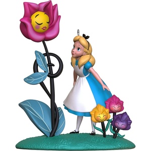 Hallmark Keepsake Disney Christmas Ornament, Alice in Wonderland and the Cheshire Cat with Light, Gifts for Disney Fans(70th Anniversary)