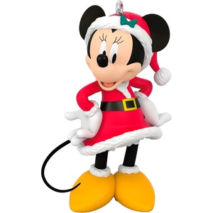 Hallmark Keepsake Disney Christmas Ornament, All About Mickey! Gardener Mickey, Gifts for Disney Fans(Very Merry Minnie)