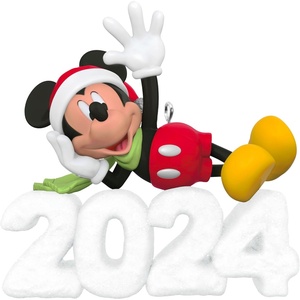 Hallmark Keepsake Disney Christmas Ornament, Mickey Mouse A Year of Disney Magic, Year-Dated 2025(2024 A Year of Disney Magic)