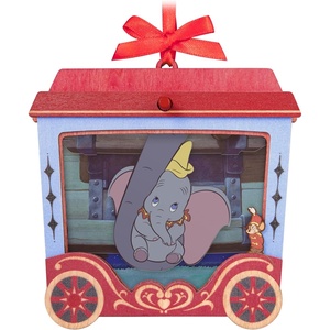 Hallmark Keepsake Disney Christmas Ornament, Pinocchio 85th Anniversary Geppetto’s Wish Come True with Light, Papercraft, Gifts for Disney Fans(Dumbo)