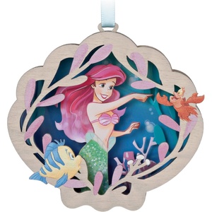 Hallmark Keepsake Disney Christmas Ornament, The Little Mermaid Ariel and the Prince with Sound(Ariel)