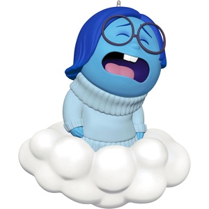Hallmark Keepsake Disney/Pixar Christmas Ornament, Inside Out 10th Anniversary Sadness, Gifts for Disney Fans(Inside Out)