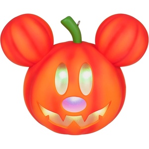 Hallmark Keepsake Halloween Ornament 2023, Disney Mickey Mouse Mysterious Mickey Jack-o’-Lantern With Light, Gifts for Disney Fans(Mickey Jack-o’-Lantern with Light)