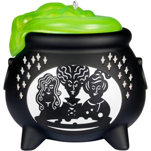 Hallmark Keepsake Halloween Ornament 2025, Disney Hocus Pocus Tonight We Fly!, Halloween Decorations(Cauldron With Light)