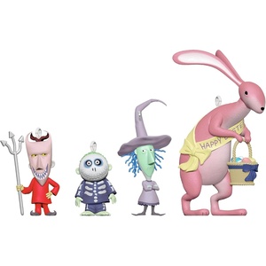 Hallmark Keepsake Halloween Ornaments 2025, Disney Tim Burton’s The Nightmare Before Christmas Citizens of Halloween Town, Set of 4, Gifts for The Nightmare Before Christmas Fans(2026 Citizens of Halloween Town)