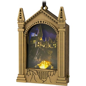 Hallmark Keepsake Harry Potter Christmas Ornament, Hogwarts Musical with Light, Papercraft(Harry Potter)