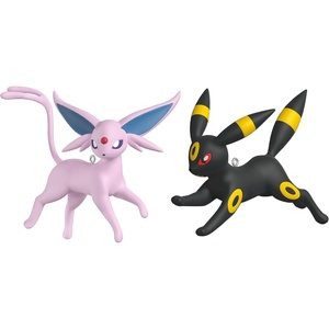 Hallmark Keepsake Mini Christmas Ornaments, Pokémon Squirtle, Charmander, Bulbasaur, Set of 3, Gifts for Gamers(Espeon and Umbreon)