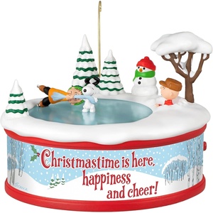 Hallmark Keepsake Peanuts Snoopy Christmas Ornament, The Peanuts Gang Merit Badge Ceremony(Christmastime is Here)