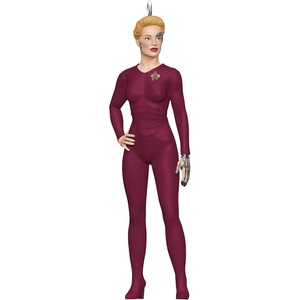 Hallmark Keepsake Star Trek Mini Christmas Ornament (U.S.S. Voyager) 0.25″ Tiny Ornament for Tabletop Tree(Voyager Seven of Nine)