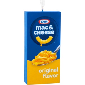Hallmark Kraft Mac & Cheese Box Christmas Ornament, Food Gifts