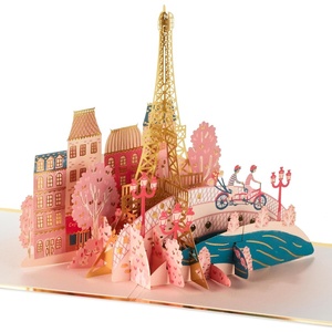 Hallmark Love Pop Up Card (Eiffel Tower) Signature Paper Wonder 3D Card for Anniversaries, Romantic Birthday, Sweetest Day