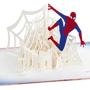 Hallmark Marvel Spider-Man Father’s Day Pop Up Card (3D Spider-Man, Someone Amazing Like You) for Dad, Son, Husband, Brother, Birthday Card for Him(Blue)
