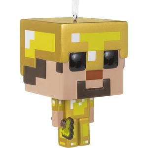 Hallmark Minecraft Steve in Gold Armor Funko POP! Christmas Ornament