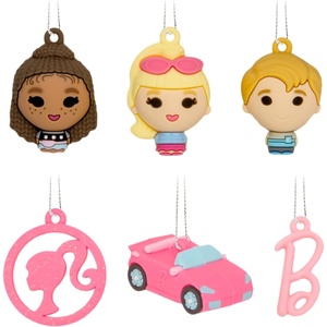 Hallmark Mini Christmas Ornaments, Barbie Miniature Ornaments, Shatterproof, Set of 6, Gifts for Barbie Fans