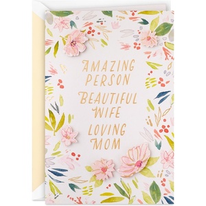 Hallmark Mothers Day Card for Wife (Amazing Person) Signature Card for Anniversary, Romantic Birthday(For Wife  Amazing Person)