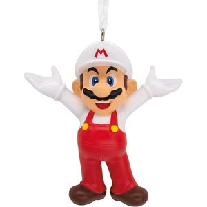 Hallmark Nintendo Super Mario Fire Mario Christmas Ornament(Mario)