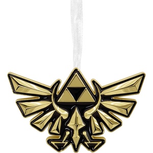 Hallmark Nintendo The Legend of Zelda Crest of Hyrule Christmas Ornament, Metal(Crest of Hyrule)