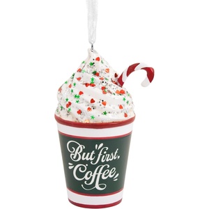 Hallmark Oat Milk Christmas Ornament(But First  Coffee)
