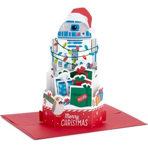 Hallmark Paper Wonder Star Wars Displayable Pop Up Christmas Card with Music (R2-D2, We Wish You a Merry Christmas), May the 4th(R2-D2  Plays We Wish You a Merry Christmas)