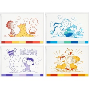 Hallmark Peanuts Blank Cards Assortment, 70th Anniversary (40 Note Cards with Envelopes)(Peanuts 75th Anniversary)