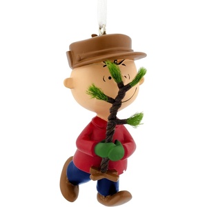 Hallmark Peanuts Snoopy Team USA Christmas Ornament(Charlie Brown and Tree)