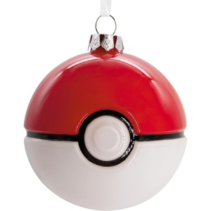 Hallmark Pokémon Poké Ball Christmas Ornament, Blown Glass(Poké Ball)