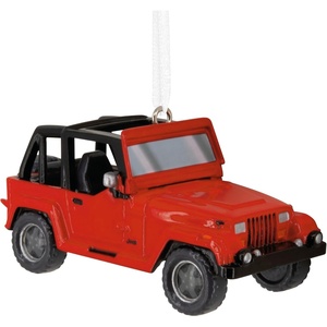 Hallmark Red 1992 Jeep Wrangler Christmas Ornament, Outdoors Gifts