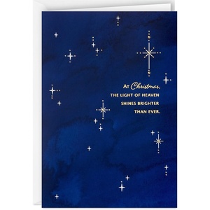 Hallmark Religious Christmas Boxed Cards, Three Angels (16 Cards and 17 Envelopes)(Light of Heaven  Stary Holiday Cards)