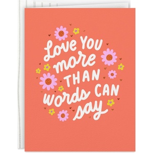 Hallmark Retro Thank You Card Assortment (24 Blank Cards with Envelopes) Orange, Yellow, Green, Pink(Heart Hands)