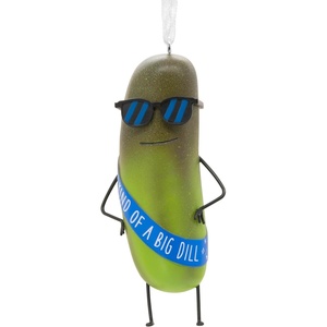 Hallmark Shoebox Christmas Ornament, Venti Vibes Coffee Cup Ornament, Funny Gifts(Dill Pickle)