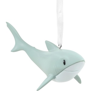 Hallmark Shoebox Christmas Ornament, Venti Vibes Coffee Cup Ornament, Funny Gifts(Shark)