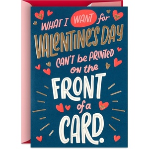 Hallmark Shoebox Funny Anti-Valentines Day Card (Cat Hairball)(All I Need Is You)